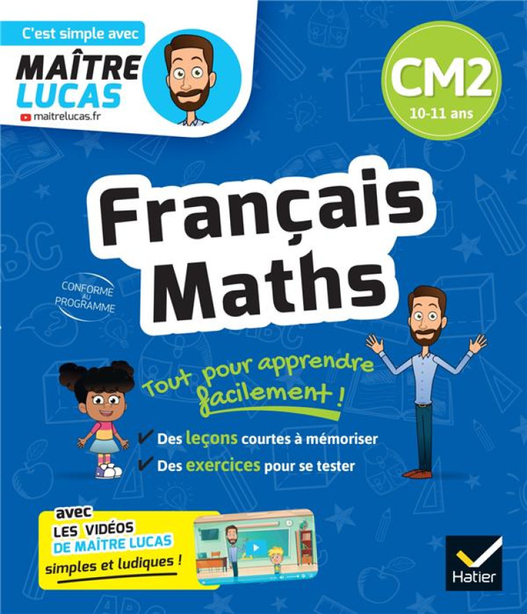 FRANCAIS ET MATHS CM2 - CAHIER DE REVISION ET D'ENTRAINEMENT - TON THAT CAROLE - HATIER SCOLAIRE