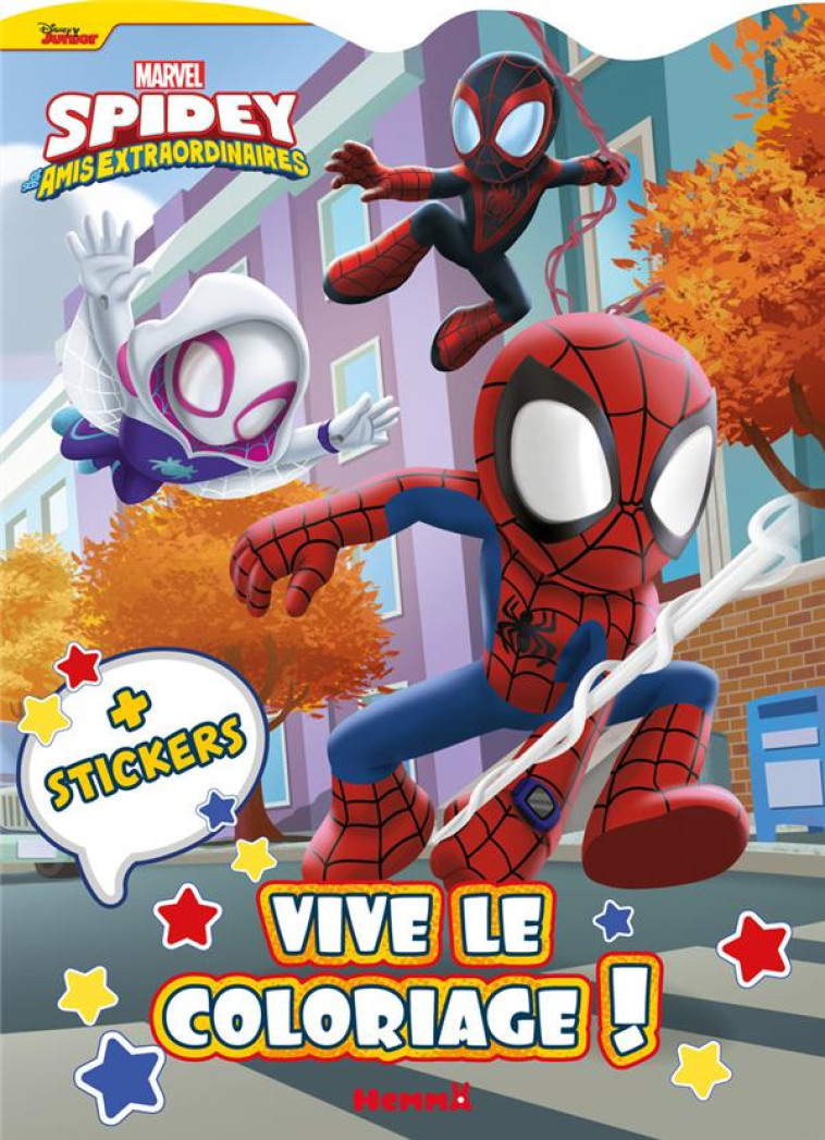 MARVEL SPIDEY ET SES AMIS EXTRAORDINAIRES - VIVE LE COLORIAGE ! (SPIDEY, GHOST-SPIDER, SPIN) - + STI - COLLECTIF - HEMMA