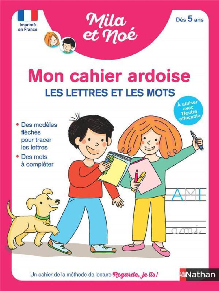 MON CAHIER ARDOISE - LES LETTRES ET LES MOTS DES 5 ANS - BATTUT/DESFORGES - CLE INTERNAT