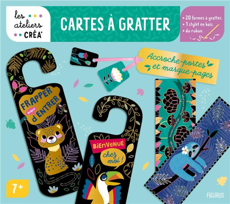 CARTES A GRATTER. ACCROCHE-PORTES ET MARQUE-PAGES - CHARLIE POP - NC