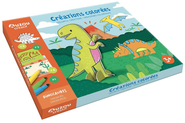 MON COFFRET D'ARTISTE - CREATIONS COLOREES - DINOSAURES - PASSCHIER ANDY - NC