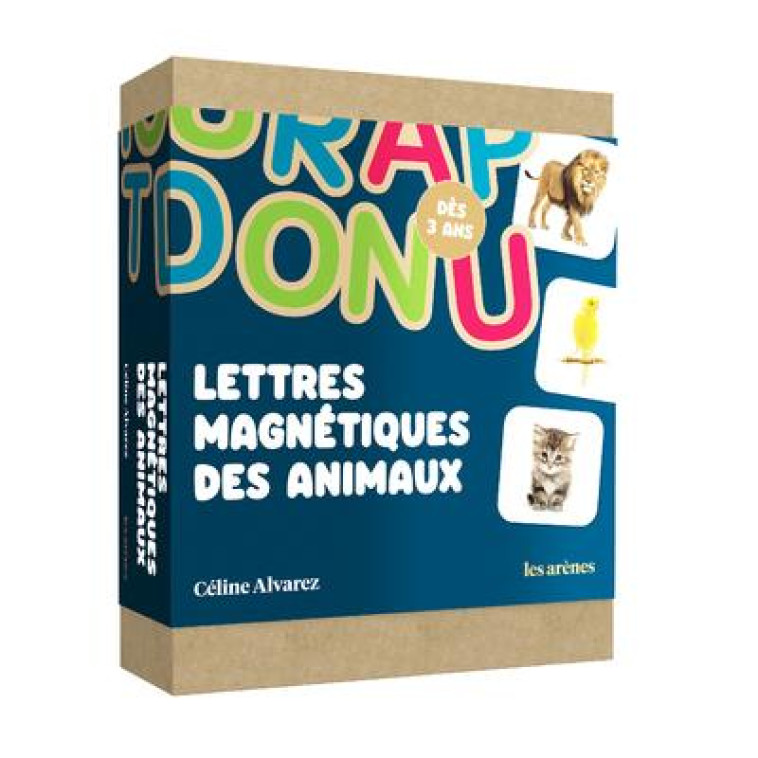 COFFRET LETTRES MAGNETIQUES ANIMAUX CELINE ALVAREZ - ALVAREZ CELINE - ARENES