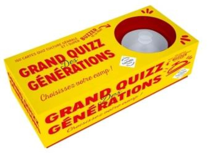 COFFRET GRAND QUIZZ DES GENERATIONS - CHOISISSEZ VOTRE CAMP ! - XXX - NC