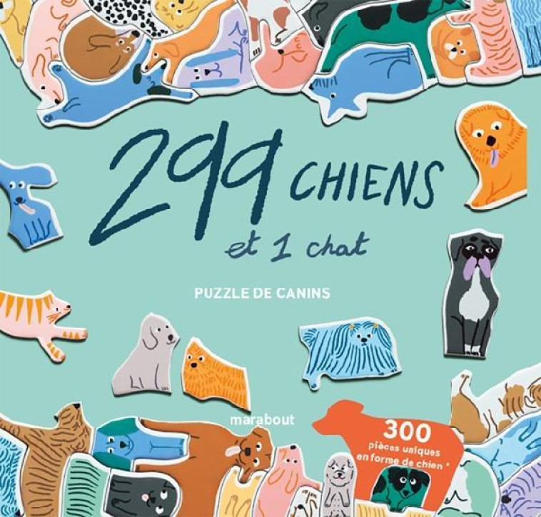 PUZZLE 299 CHIENS ET UN CHAT - XXX - NC