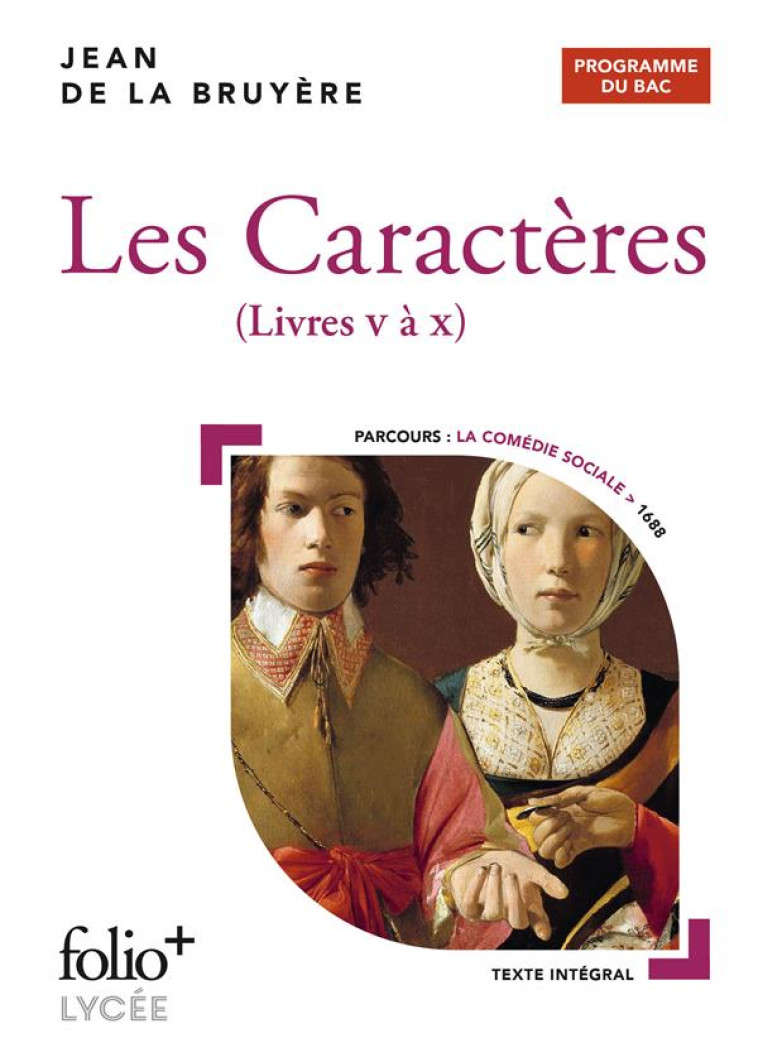 LES CARACTERES - BAC 2024 - LIVRES V A X - LA BRUYERE JEAN DE - GALLIMARD