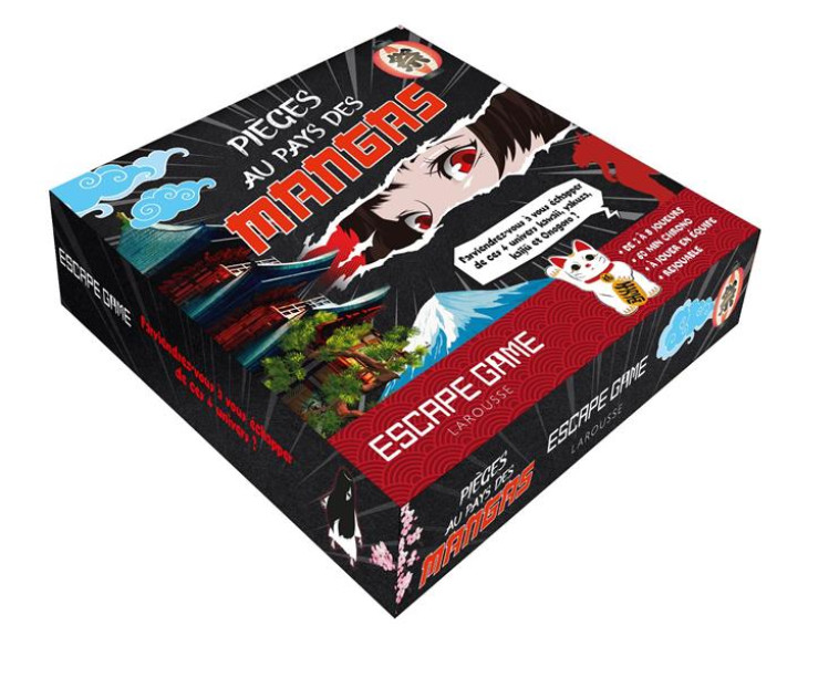 COFFRET ESCAPE GAME - PIEGES AU PAYS DES MANGAS - SAINT-MARTIN GILLES - LAROUSSE