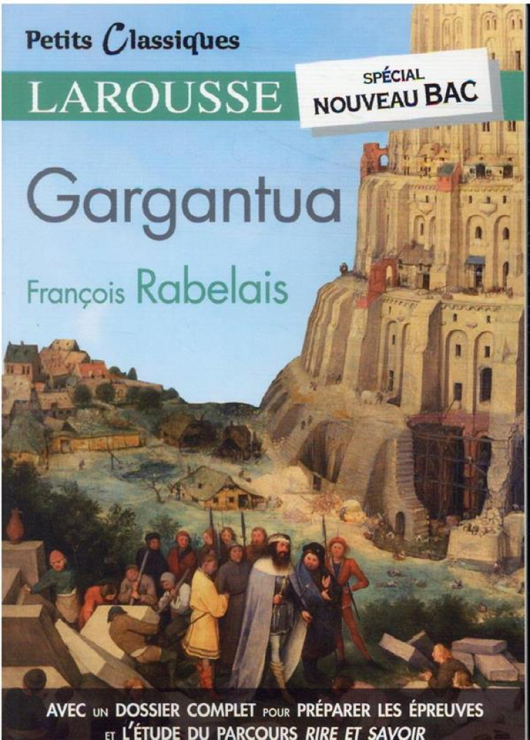 GARGANTUA - NOUVEAU BAC - RABELAIS FRANCOIS - LAROUSSE