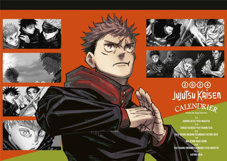 CALENDRIER JUJUTSU KAISEN 2024 - AKUTAMI GEGE - NC