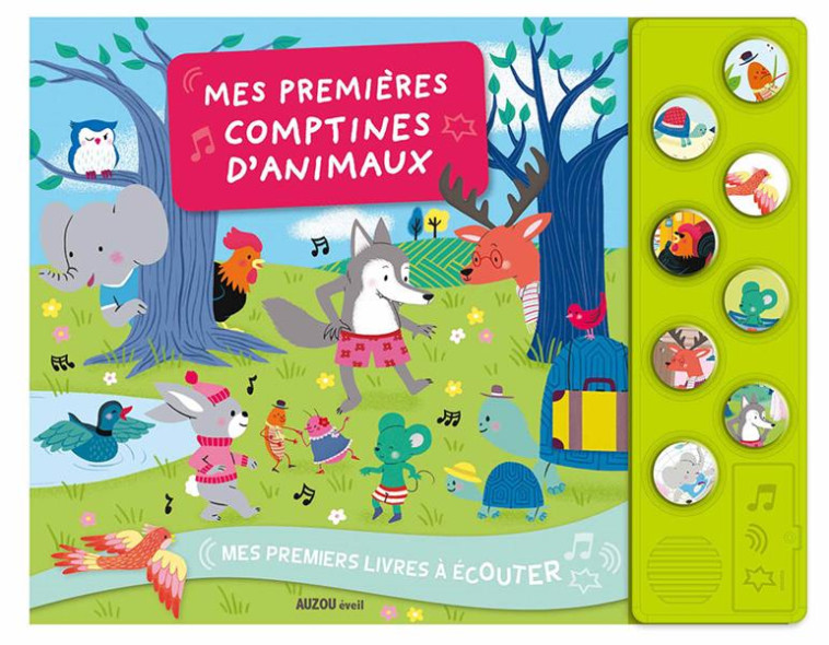 MES PREMIERS LIVRES A ECOUTER - MES PREMIERS COMPTINES D'ANIMAUX - MICHAUD RAPHAELLE - Auzou éveil