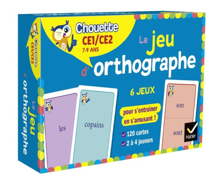 LE JEU D'ORTHOGRAPHE CE1-CE2 - AMRAM/GRISON - HATIER SCOLAIRE