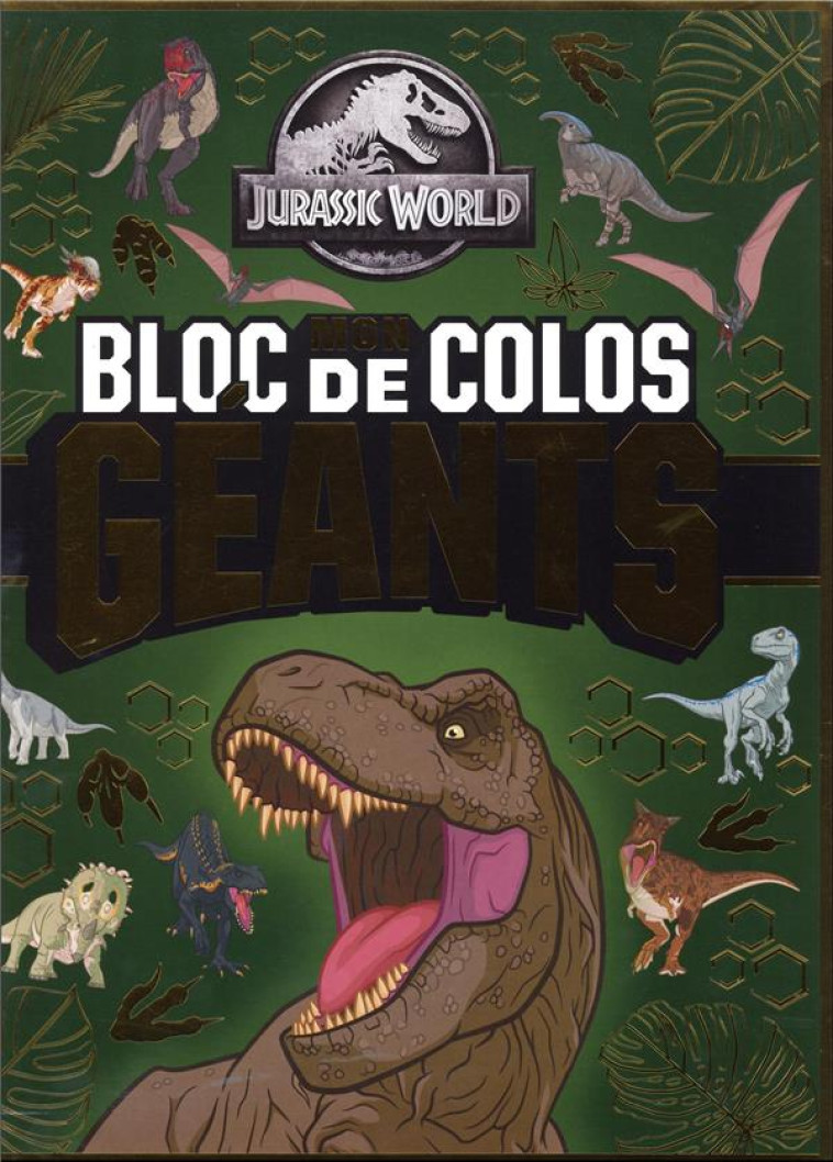 JURASSIC WORLD - MON BLOC DE COLOS GEANTS - XXX - HACHETTE