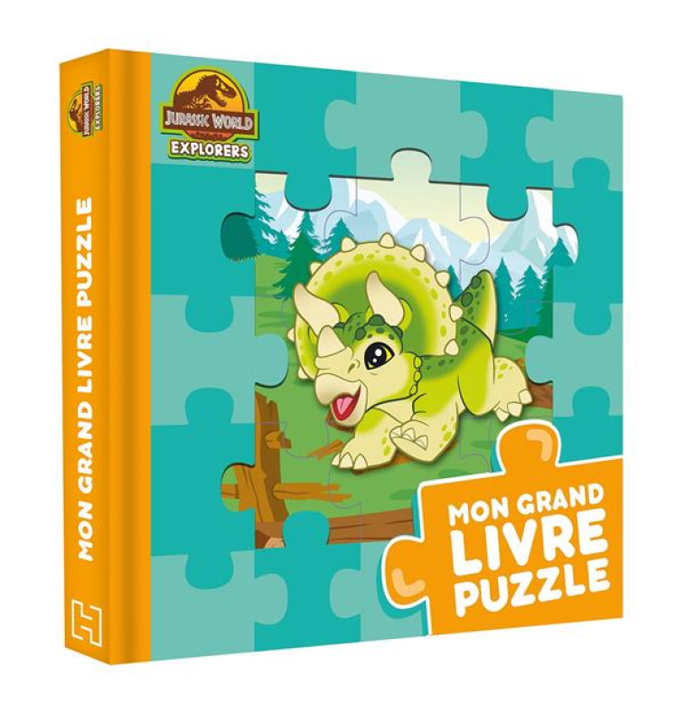 JURASSIC WORLD EXPLORERS - MON GRAND LIVRE PUZZLE - XXX - HACHETTE