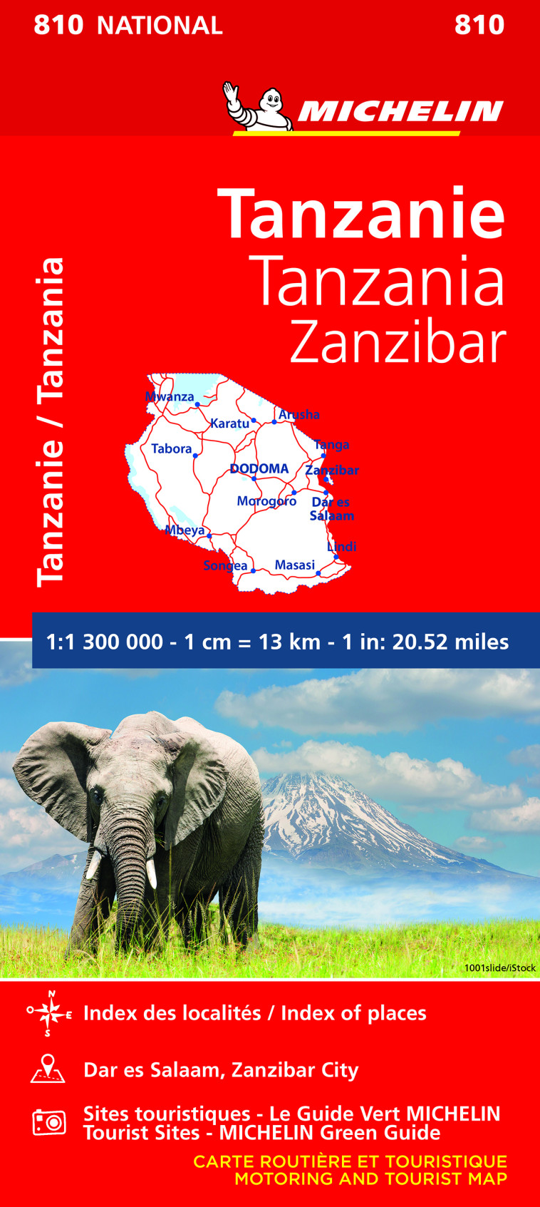 CARTE NATIONALE MONDE - CARTE NATIONALE TANZANIE/TANZANIA-ZANZIBAR - XXX - MICHELIN