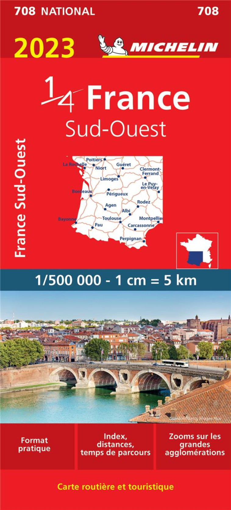 CARTE FRANCE SUD-OUEST 2023 MICHELIN - XXX - MICHELIN