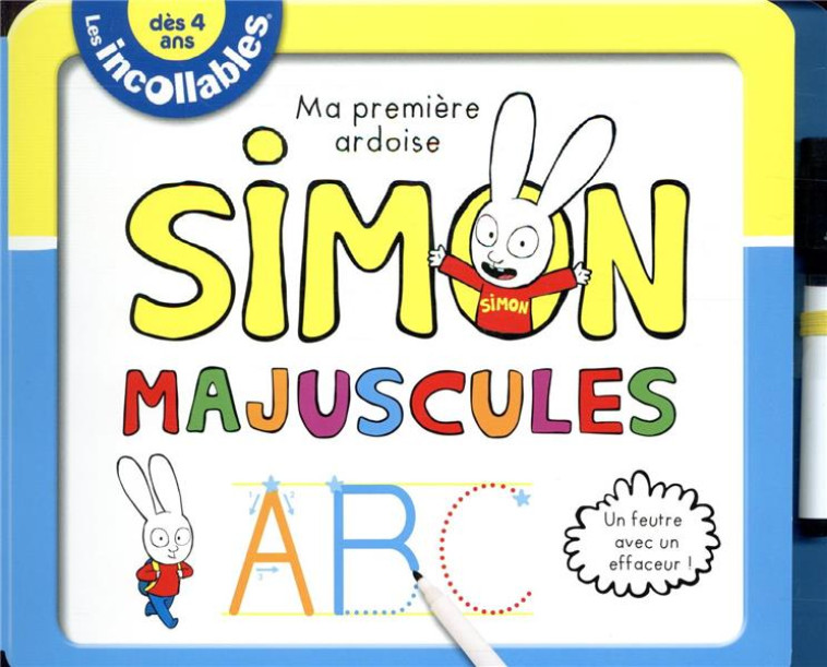 LES INCOLLABLES - ARDOISES EFFACABLES SIMON - MAJUSCULES - XXX - PRISMA