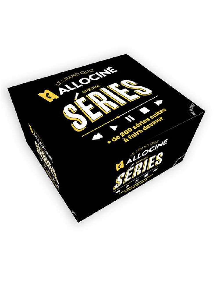 LE GRAND QUIZ ALLOCINE SPECIAL SERIES - PLUS DE 500 SERIES CULTES A REVOIR - ALLOCINE - MARABOUT