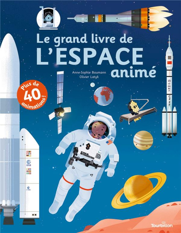 LE GRAND LIVRE DE L'ESPACE ANIME - BAUMANN/LATYK - TOURBILLON