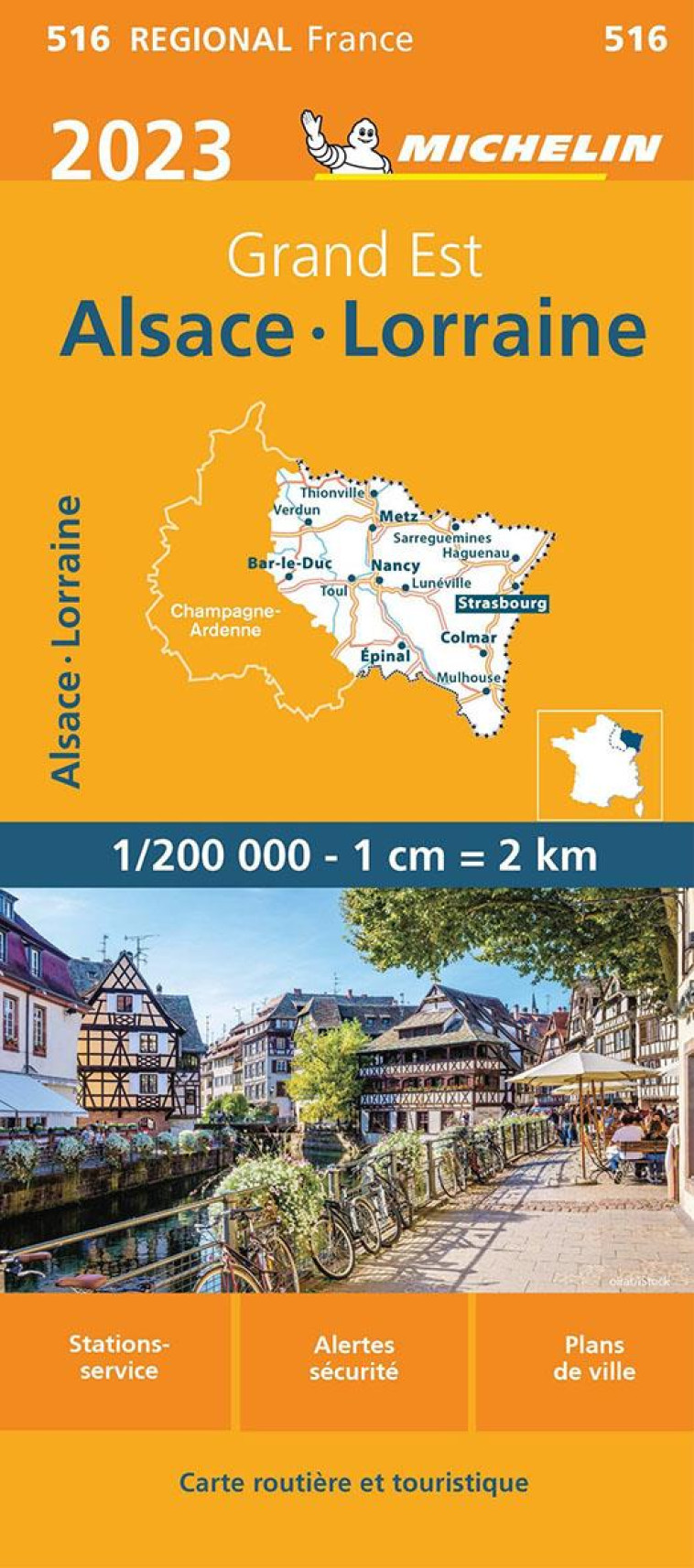 CARTE ALSACE, LORRAINE 2023 MICHELIN - XXX - MICHELIN