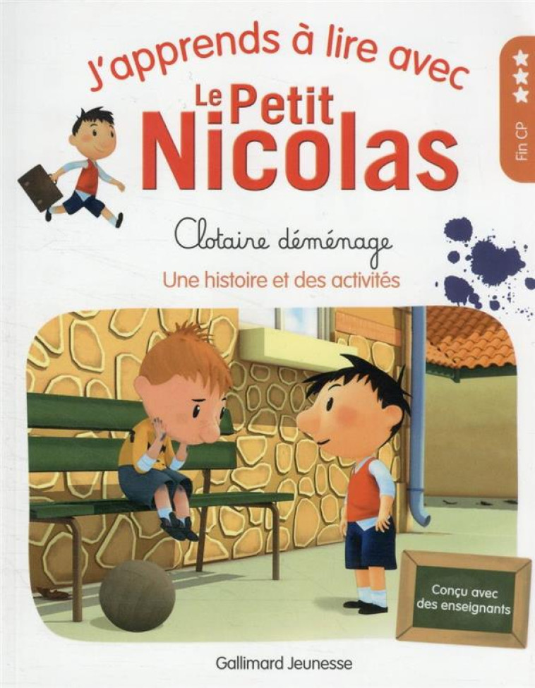 J'APPRENDS A LIRE AVEC LE PETIT NICOLAS - T09 - CLOTAIRE DEMENAGE - DEMARIA MARJORIE - GALLIMARD