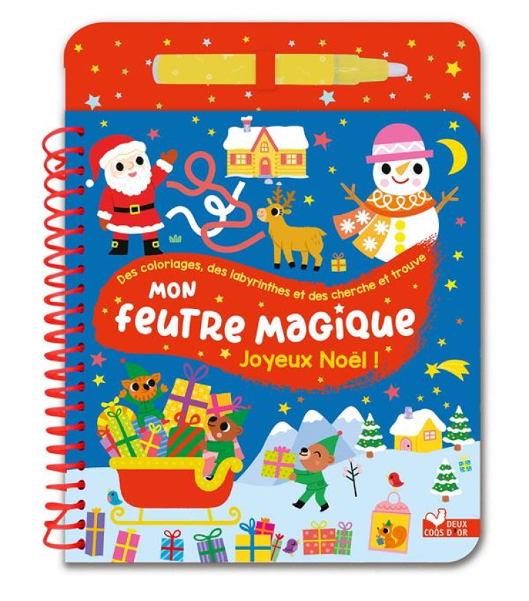 MON FEUTRE MAGIQUE JOYEUX NOEL ! - AVEC FEUTRE A RESERVOIR D'EAU - AHRWEILLER LUCILE - HACHETTE