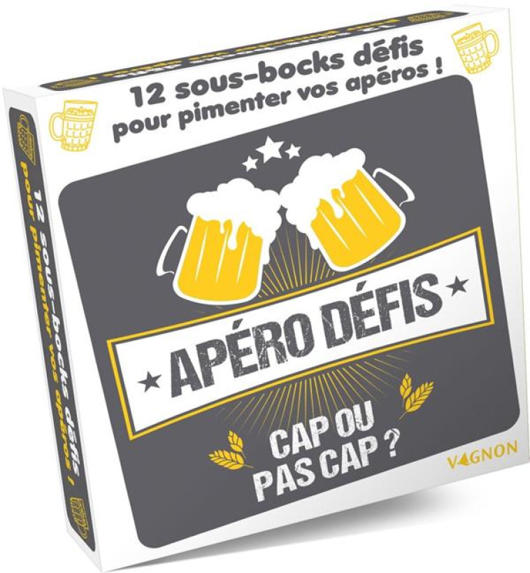 SOUS-BOCKS APERO DEFIS : CAP OU PAS CAP ? - VAGNON EDITIONS - NC