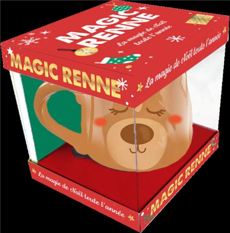 COFFRET MUG MAGIQUE RENNE - LA MAGIE DE NOEL TOUTE L'ANNEE - COLLECTIF - NC