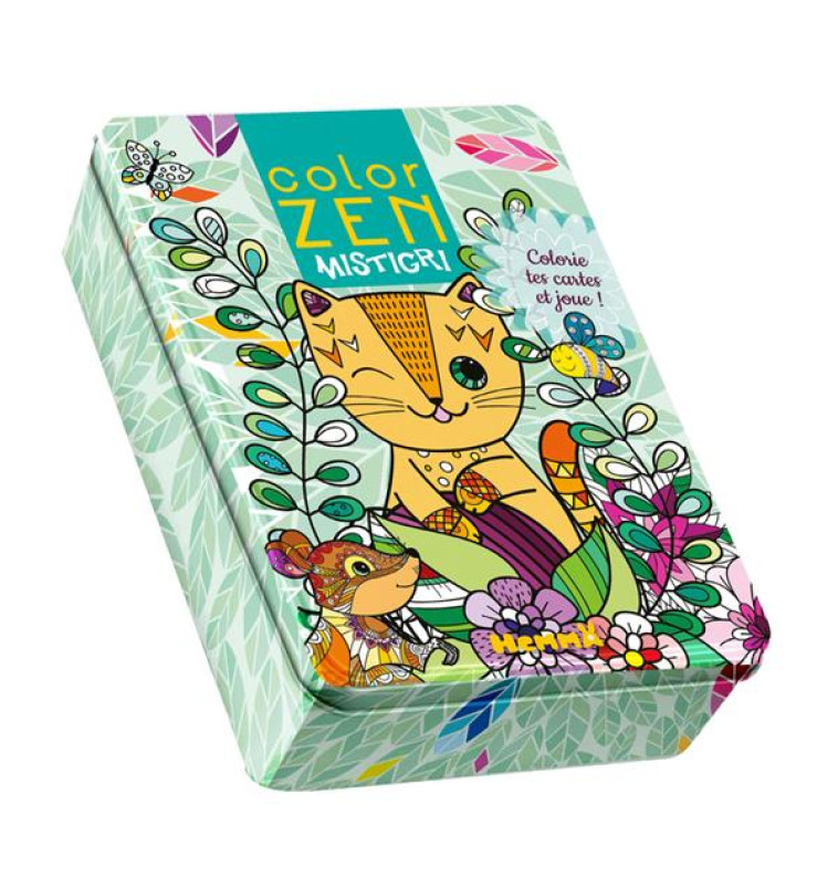 COLOR ZEN - MISTIGRI - COLORIE TES CARTES ET JOUE ! - COLLECTIF - NC