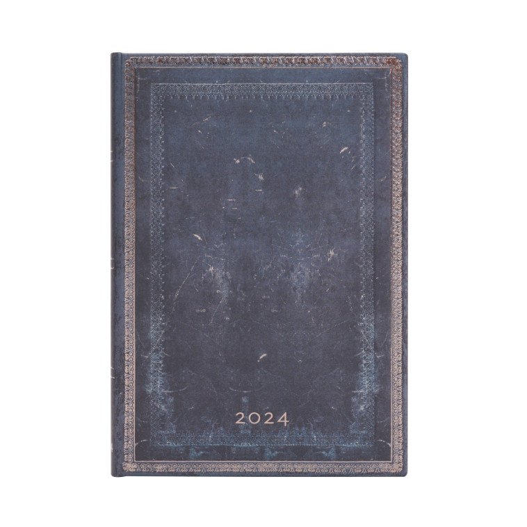 12 Mois 2024 Encre Bleue  - Midi - Vertical - 160 p. - XXX - PAPERBLANKS