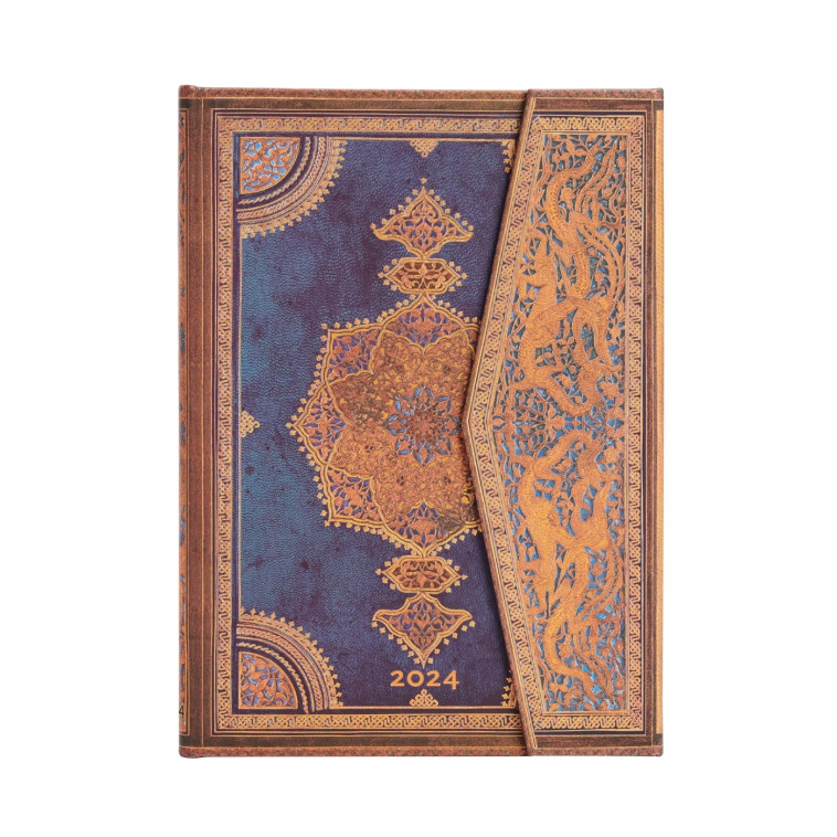 12 Mois 2024 Safavide Indigo  - Midi - Vertical - 160 p. - XXX - PAPERBLANKS