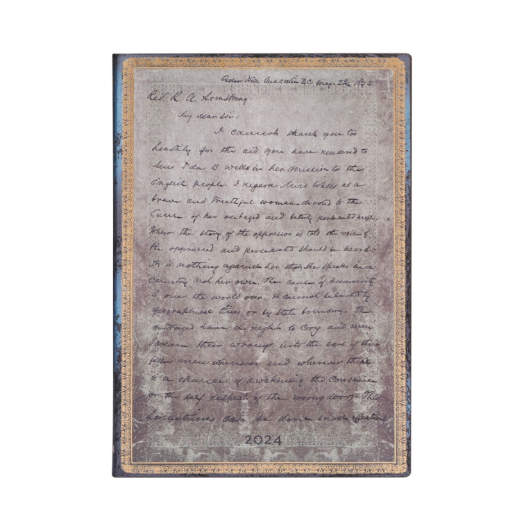 12 Mois 2024 Flexis Frederick Douglass, Lettre pour les Droits Civils  - Midi - Horizontal - 176 p. - XXX - PAPERBLANKS