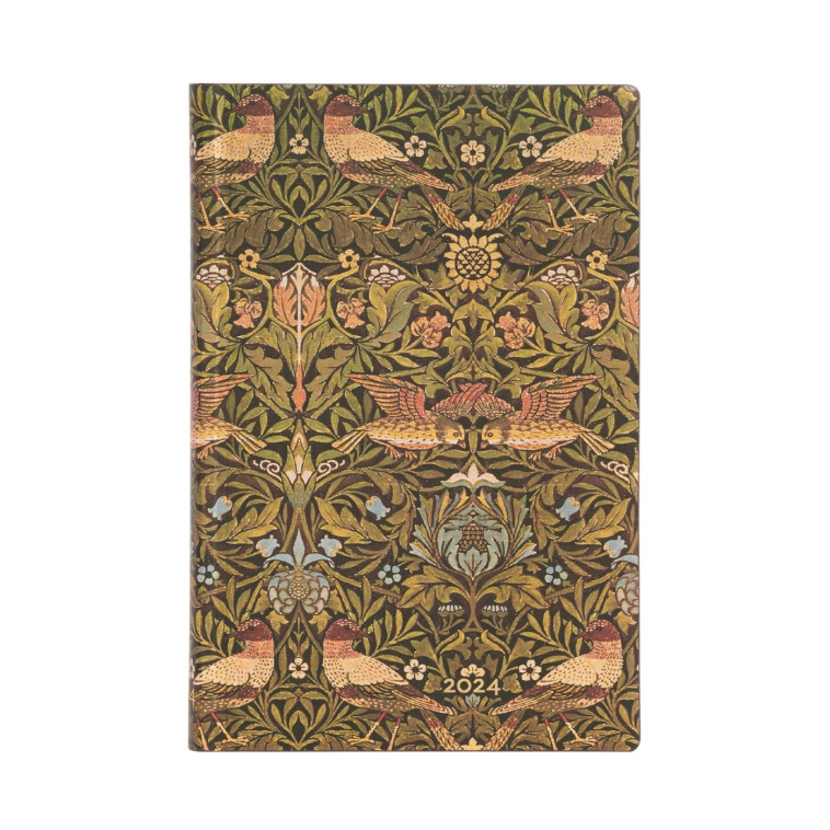 12 Mois 2024 Flexis Morris Oiseaux  - Mini - Vertical - 176 p. - XXX - PAPERBLANKS