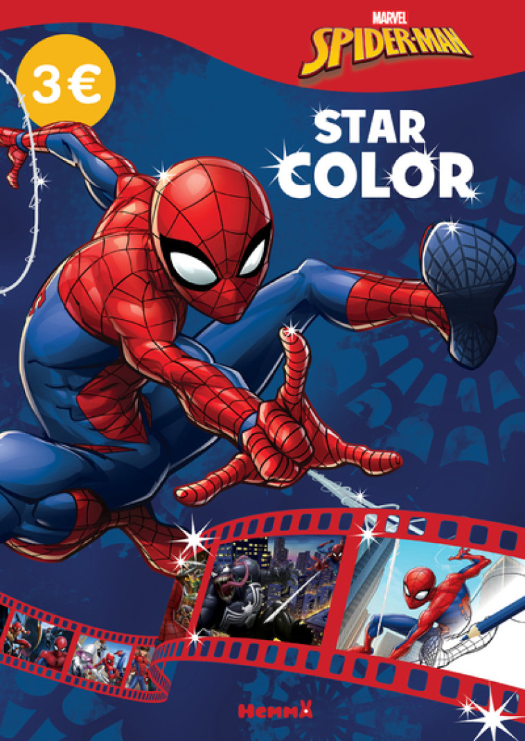 MARVEL SPIDER-MAN - STAR COLOR - (SPIDER-MAN FOND BLEU) - Collectif Collectif - HEMMA