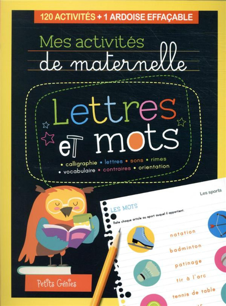 MES ACTIVITES DE MATERNELLE LETTRES ET MOTS - CHABOT/SHUTTERSTOCK - NC