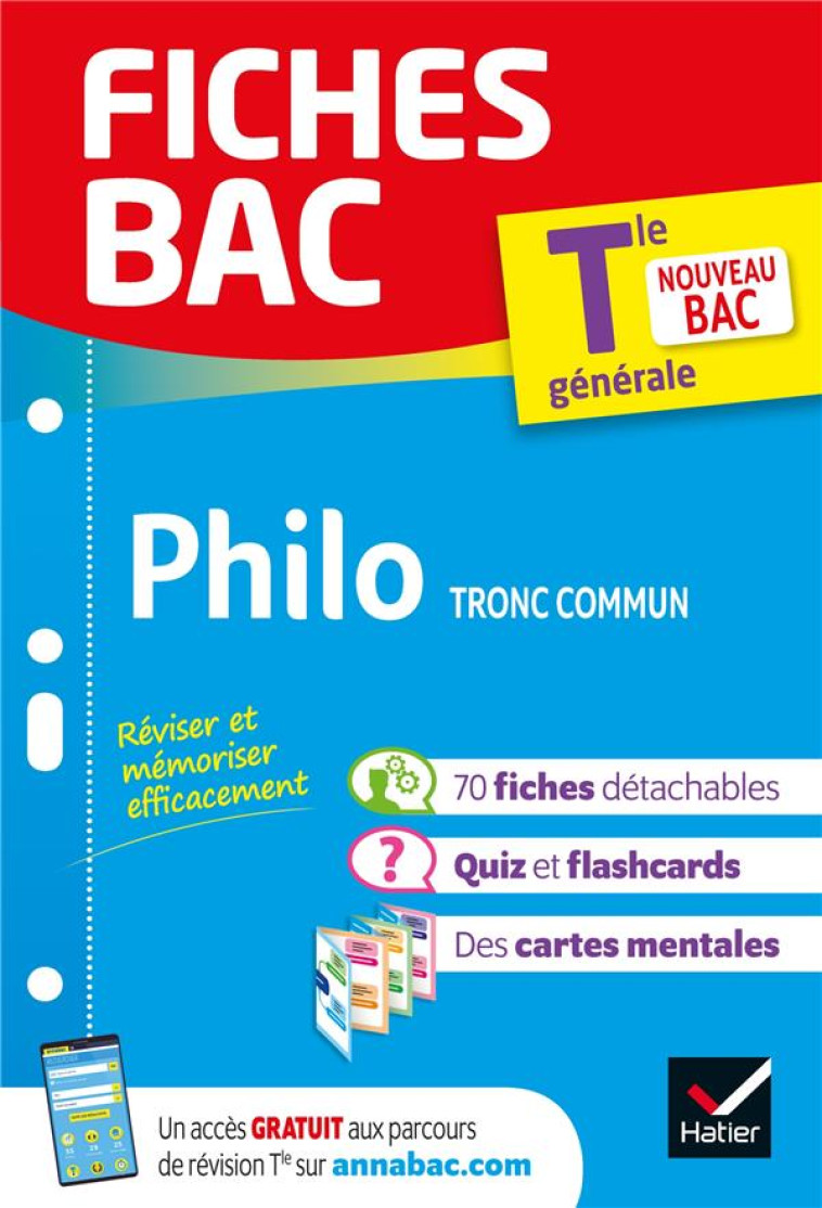 FICHES BAC PHILOSOPHIE TLE - BAC 2024 - NOUVEAU PROGRAMME DE TERMINALE - COLLECTIF - HATIER SCOLAIRE