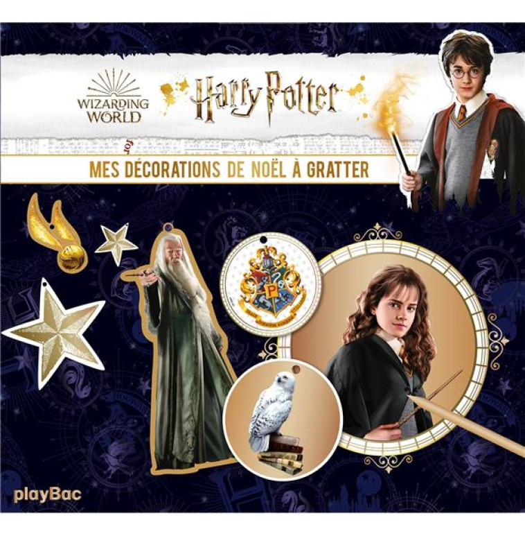 HARRY POTTER MES CARTES A GRATTER DECORATIONS DE NOEL - PLAYBAC EDITIONS - NC