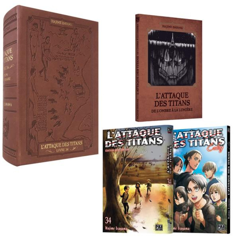 L-ATTAQUE DES TITANS T34 EDITION ANNIVERSAIRE - ISAYAMA HAJIME - PIKA