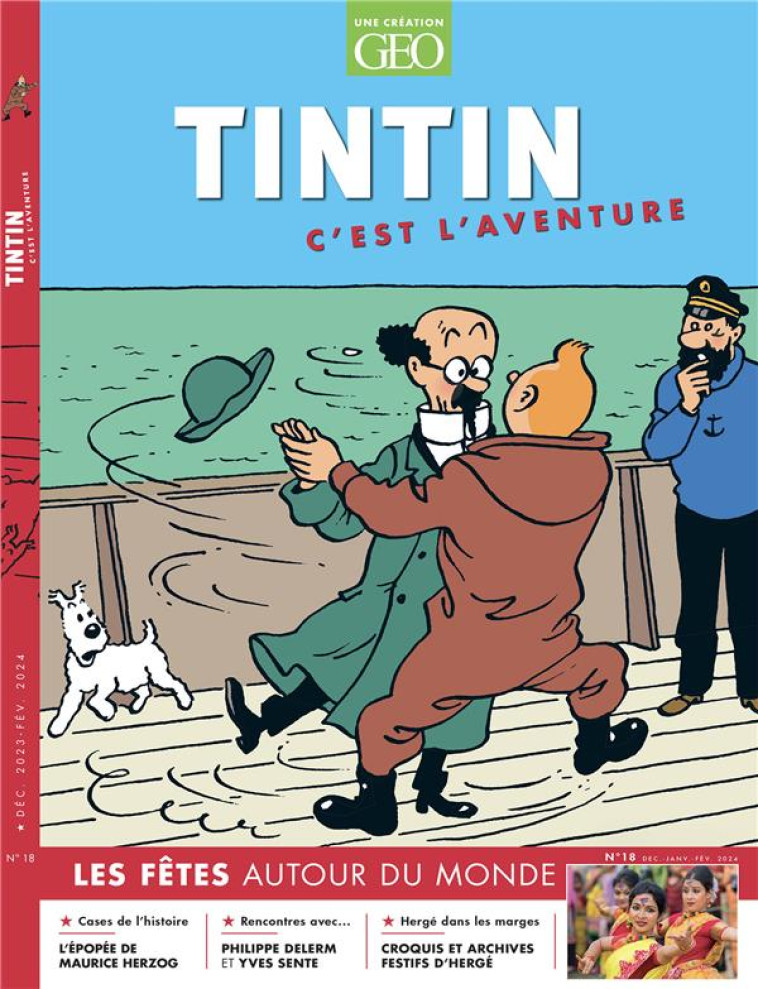 TINTIN C-EST L-AVENTURE N 18 - LA FETE - COLLECTIF - FEMME ACTUELLE