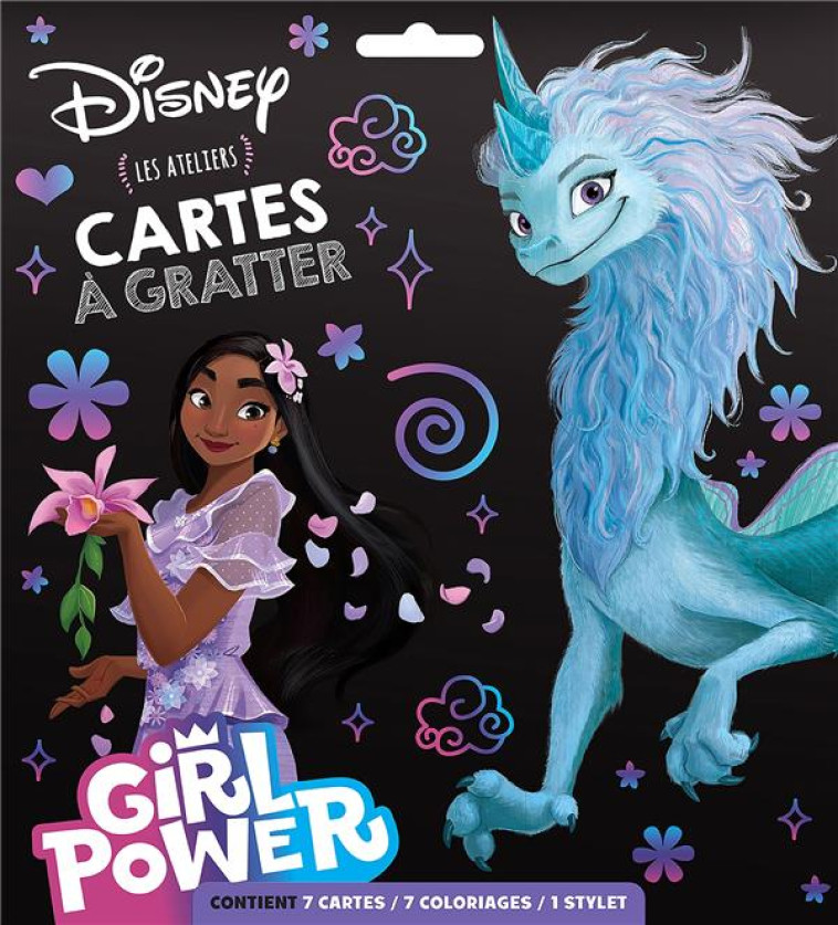 DISNEY - POCHETTE CARTES A GRATTER - SPECIAL HEROINES ET GIRL POWER - XXX - HACHETTE