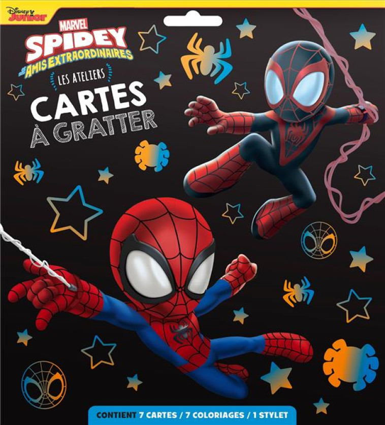 SPIDEY ET DES AMIS EXTRAORDINAIRES - POCHETTE CARTES A GRATTER - MARVEL - XXX - HACHETTE