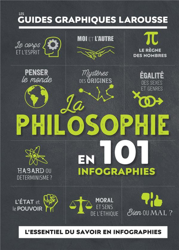 LA PHILOSOPHIE EN 101 INFOGRAPHIES - GUIDES GRAPHIQUES LAROUSSE - XXX - LAROUSSE