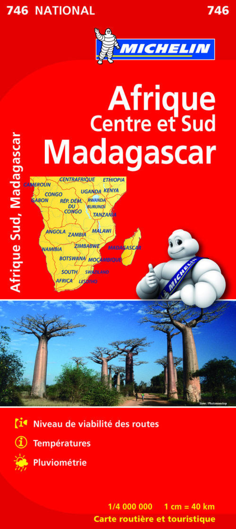 CARTE NATIONALE MONDE - CARTE NATIONALE AFRIQUE CENTRE ET SUD, MADAGASCAR / AFRICA CENTRAL & SOUTH, - XXX - MICHELIN