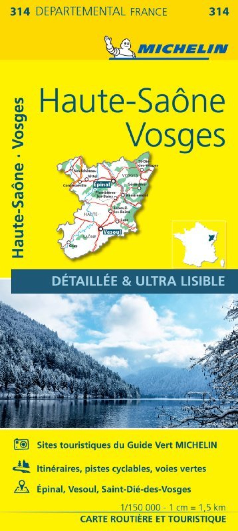 CARTE DEPARTEMENTALE FRANCE - CARTE DEPARTEMENTALE HAUTE-SAONE, VOSGES - XXX - MICHELIN