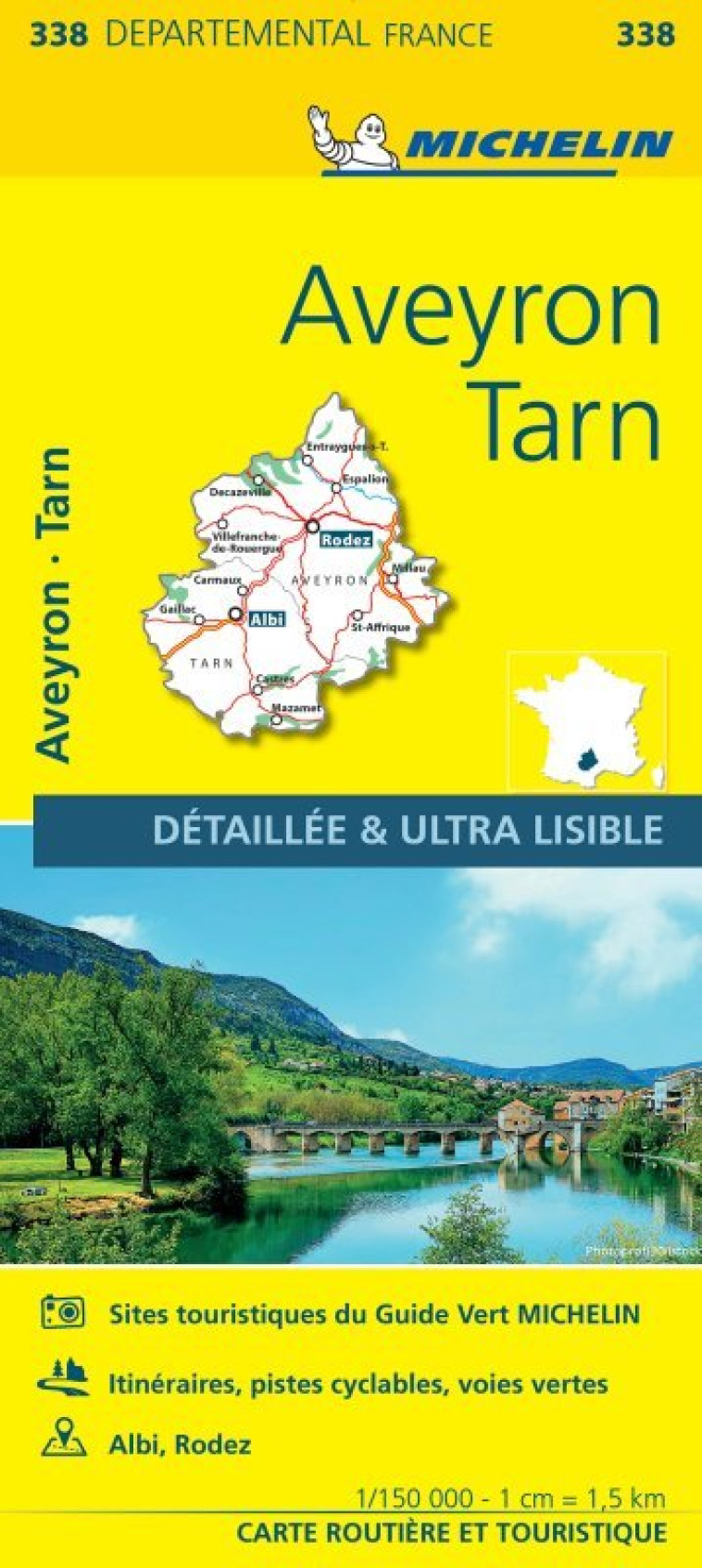 CARTE DEPARTEMENTALE FRANCE - CARTE DEPARTEMENTALE AVEYRON, TARN - XXX - MICHELIN