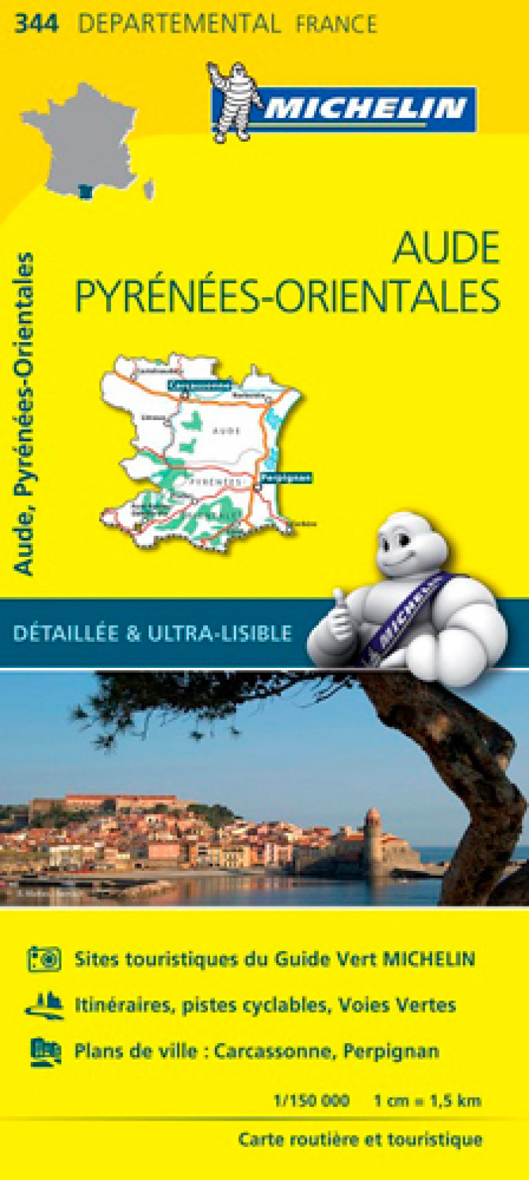 CARTE DEPARTEMENTALE FRANCE - CARTE DEPARTEMENTALE AUDE, PYRENEES-ORIENTALES - XXX - MICHELIN