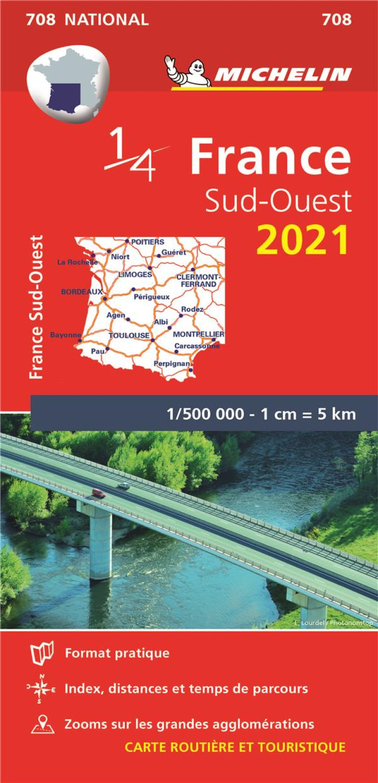 CARTE NATIONALE FRANCE SUD-OUEST 2021 - XXX - MICHELIN