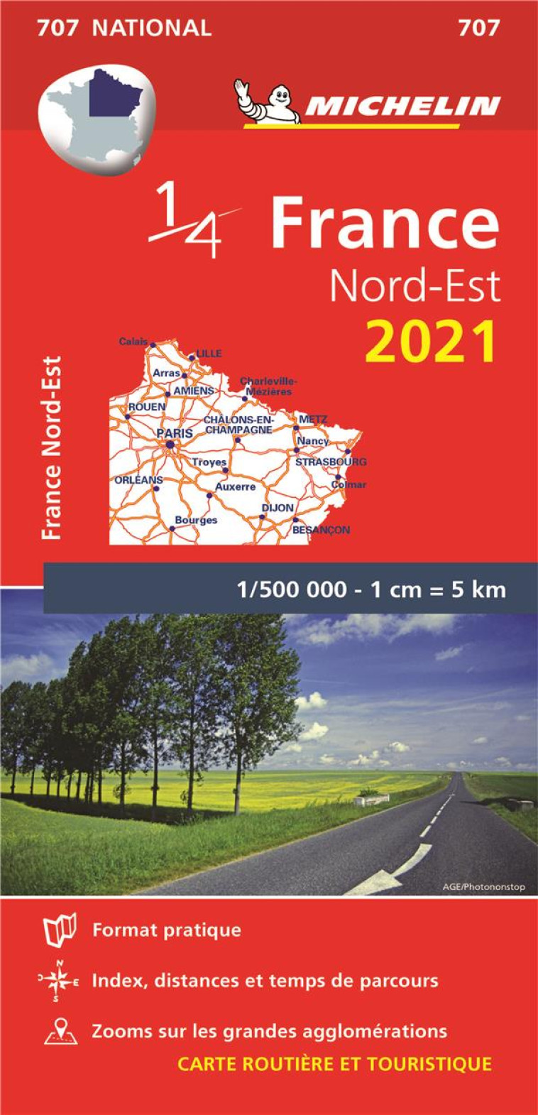 CARTE NATIONALE FRANCE NORD-EST 2021 - XXX - MICHELIN