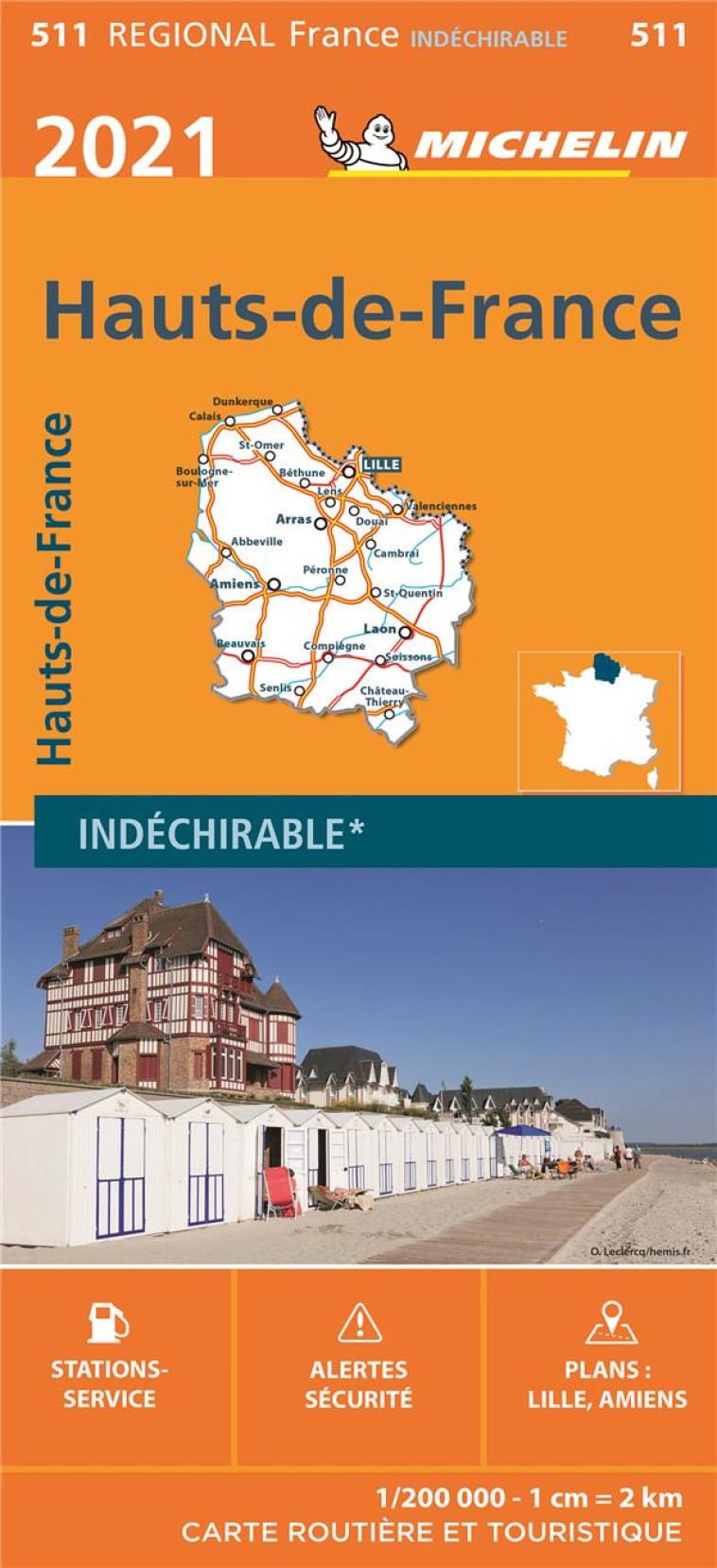 CARTE REGIONALE FRANCE - CARTE REGIONALE HAUTS-DE-FRANCE 2021 - XXX - MICHELIN