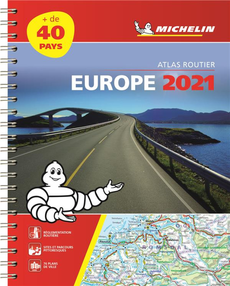 ATLAS EUROPE - EUROPE 2021 - ATLAS ROUTIER ET TOURISTIQUE (A4-SPIRALE) - XXX - MICHELIN