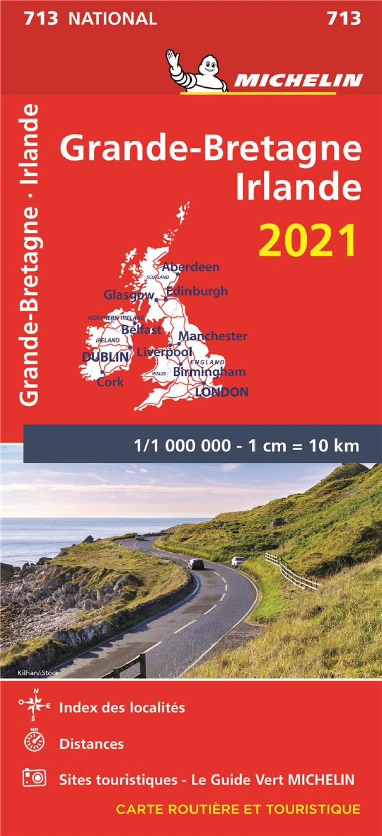 CARTE NATIONALE EUROPE - CARTE NATIONALE GRANDE-BRETAGNE, IRLANDE 2021 - XXX - MICHELIN