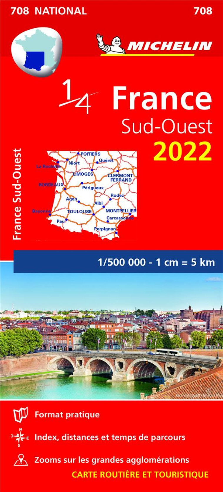 CARTE NATIONALE FRANCE SUD-OUEST 2022 - XXX - MICHELIN